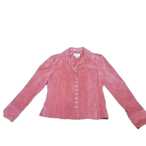 Vintage Live a Little Suede Jacket Size S - Picture 4 of 10